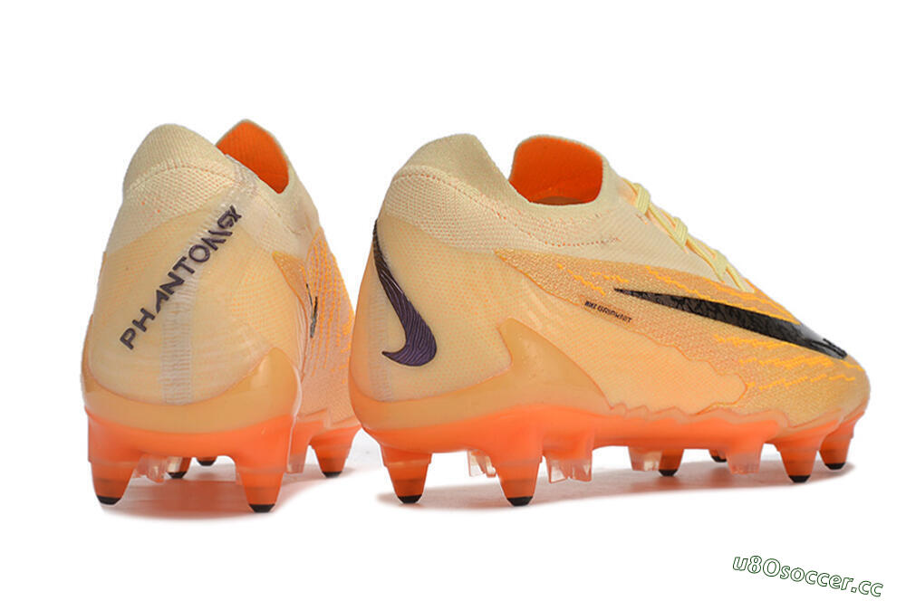 Men's Nike Phantom GX Elite Link Pro SG Soft Ground Low-Tops Football Boots - Orange/Pink/Black 5