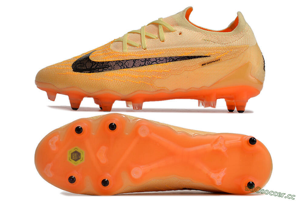 Men's Nike Phantom GX Elite Link Pro SG Soft Ground Low-Tops Football Boots - Orange/Pink/Black 1