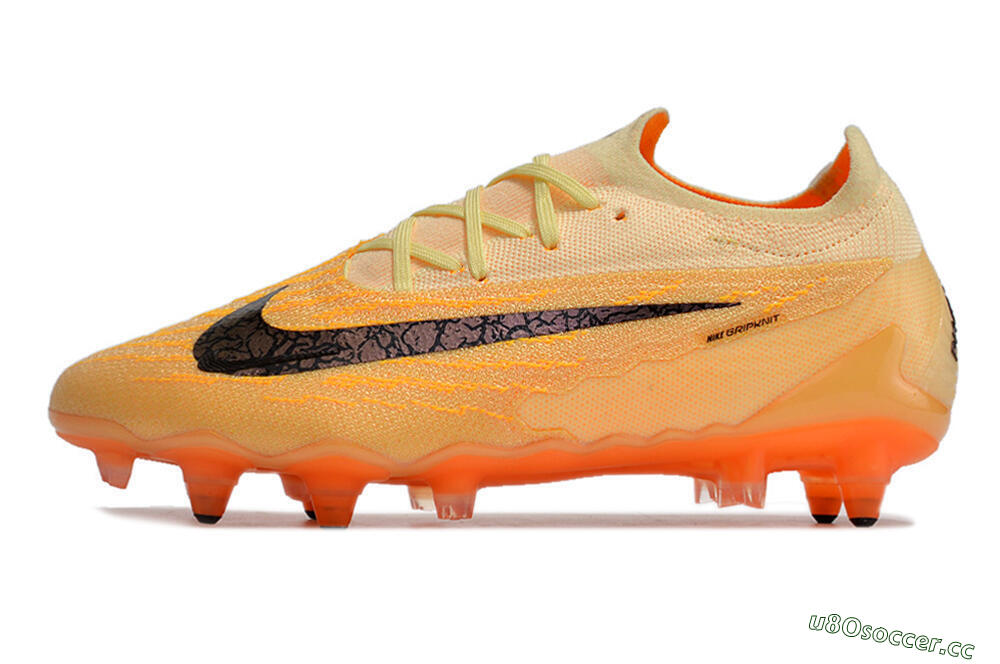 Men's Nike Phantom GX Elite Link Pro SG Soft Ground Low-Tops Football Boots - Orange/Pink/Black 0
