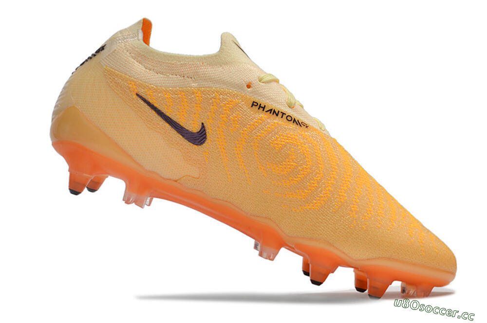 Men's Nike Phantom GX Elite Link Pro SG Soft Ground Low-Tops Football Boots - Orange/Pink/Black 6