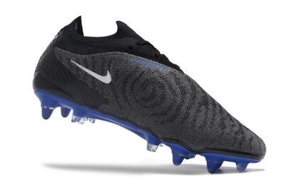 Men's Nike Phantom GX Elite Link Pro SG Soft Ground Low-Tops Football Boots - Black/Grey/Blue