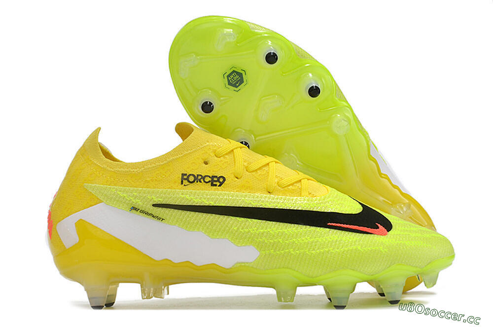 Men's Nike Phantom GX Elite Link Pro SG Soft Ground Low-Tops Football Boots - Yellow/Green/Black/White 2