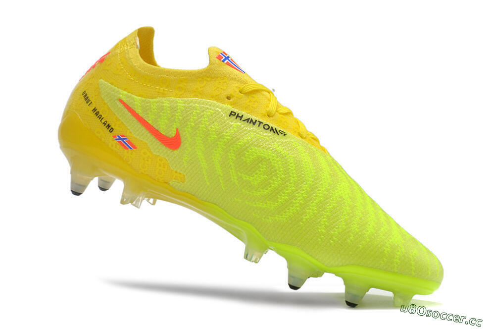 Men's Nike Phantom GX Elite Link Pro SG Soft Ground Low-Tops Football Boots - Yellow/Green/Black/White 4