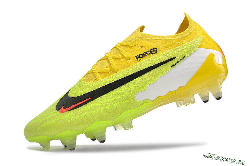 Men's Nike Phantom GX Elite Link Pro SG Soft Ground Low-Tops Football Boots - Yellow/Green/Black/White 5