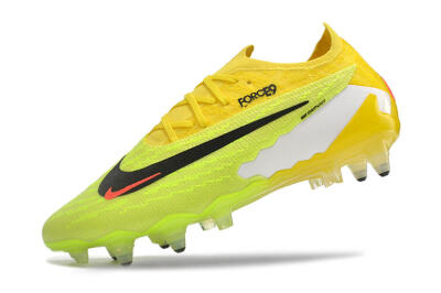 Men's Nike Phantom GX Elite Link Pro SG Soft Ground Low-Tops Football Boots - Yellow/Green/Black/White
