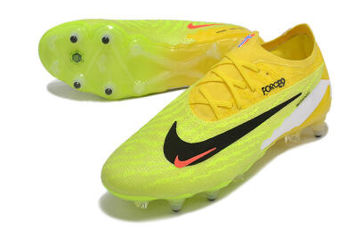 Men's Nike Phantom GX Elite Link Pro SG Soft Ground Low-Tops Football Boots - Yellow/Green/Black/White