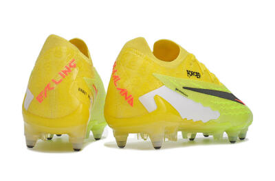 Men's Nike Phantom GX Elite Link Pro SG Soft Ground Low-Tops Football Boots - Yellow/Green/Black/White
