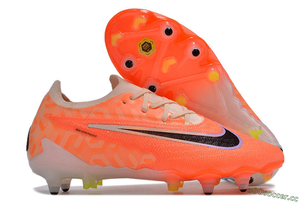 Men's Nike Phantom GX Elite Link Pro SG Soft Ground Low-Tops Football Boots - Pink/Black/Purple 2
