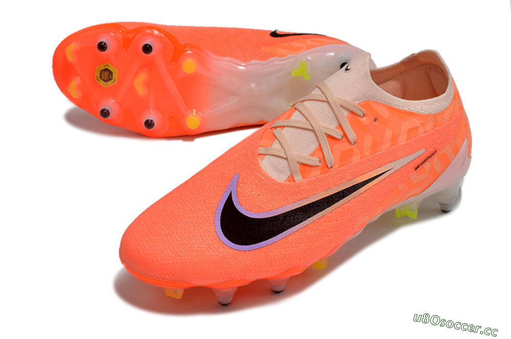 Men's Nike Phantom GX Elite Link Pro SG Soft Ground Low-Tops Football Boots - Pink/Black/Purple 3