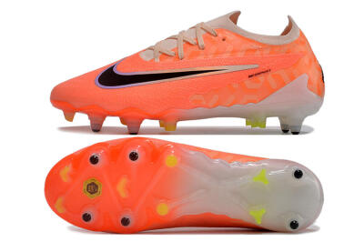 Men's Nike Phantom GX Elite Link Pro SG Soft Ground Low-Tops Football Boots - Pink/Black/Purple