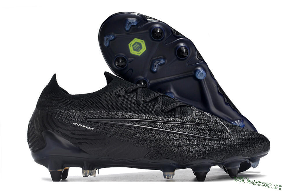 Men's Nike Phantom GX Elite Link Pro SG Soft Ground Low-Tops Football Boots - Black/Blue 2