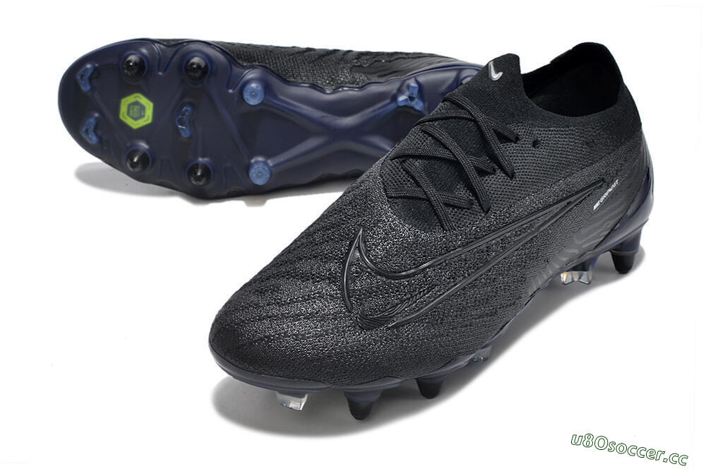 Men's Nike Phantom GX Elite Link Pro SG Soft Ground Low-Tops Football Boots - Black/Blue 3
