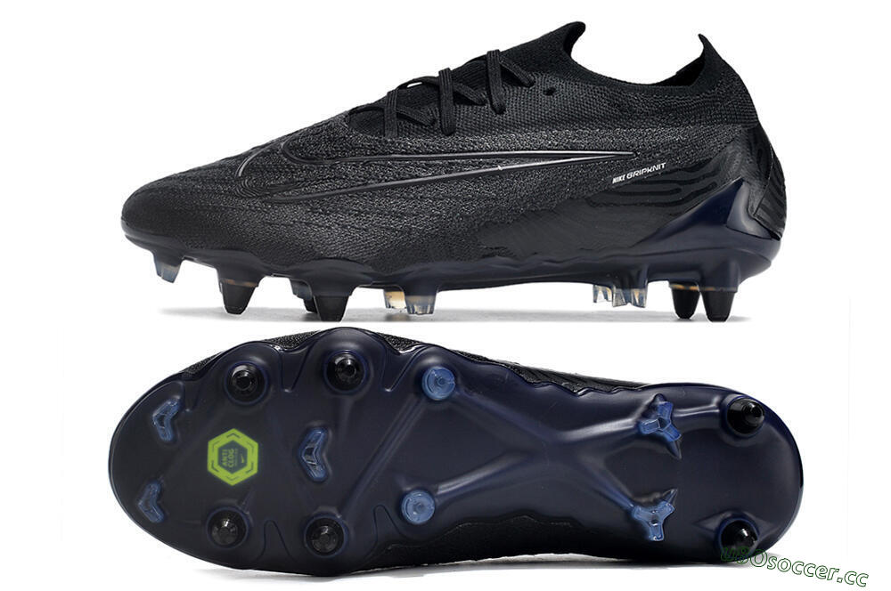 Men's Nike Phantom GX Elite Link Pro SG Soft Ground Low-Tops Football Boots - Black/Blue 1