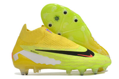 Men's Nike Phantom GX Elite DF Link Pro SG Soft Ground High-Tops Football Boots - Yellow/Green/Black/White