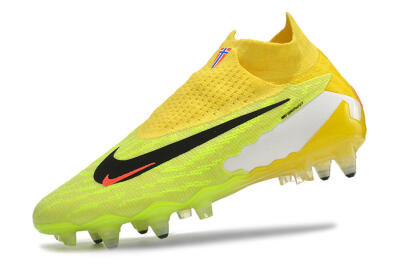 Men's Nike Phantom GX Elite DF Link Pro SG Soft Ground High-Tops Football Boots - Yellow/Green/Black/White