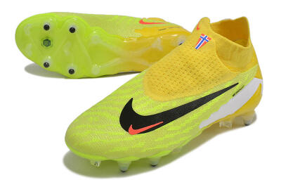 Men's Nike Phantom GX Elite DF Link Pro SG Soft Ground High-Tops Football Boots - Yellow/Green/Black/White