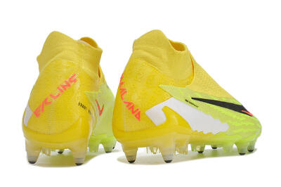 Men's Nike Phantom GX Elite DF Link Pro SG Soft Ground High-Tops Football Boots - Yellow/Green/Black/White