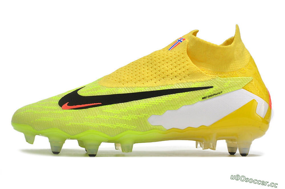 Men's Nike Phantom GX Elite DF Link Pro SG Soft Ground High-Tops Football Boots - Yellow/Green/Black/White 0