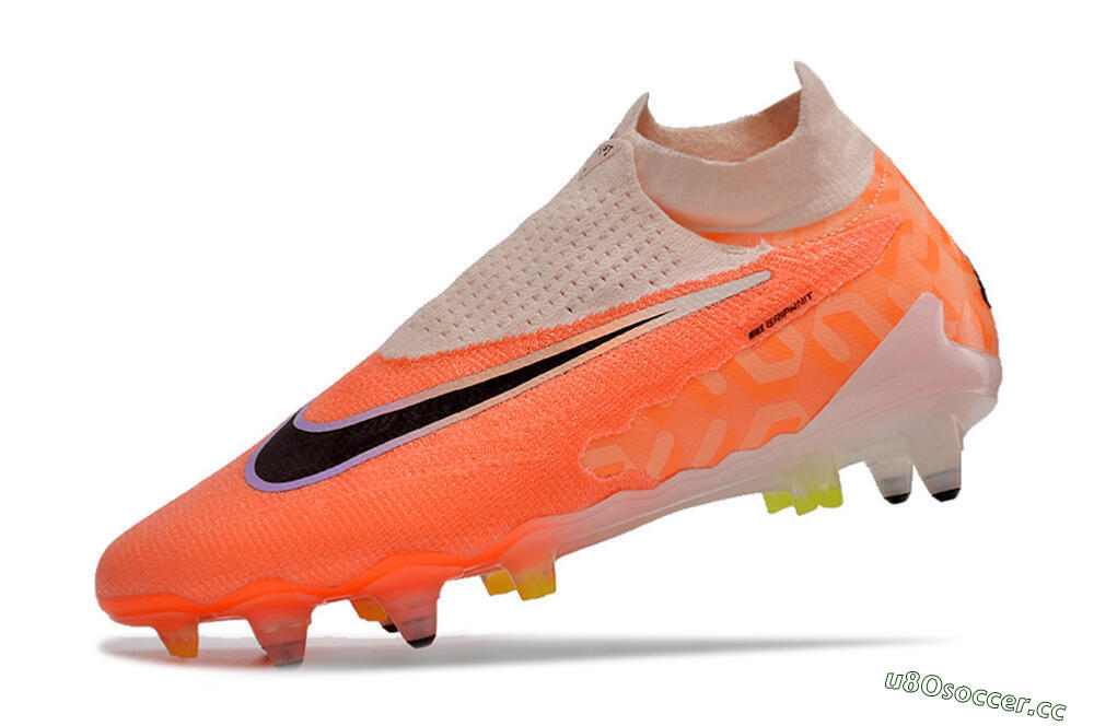 Men's Nike Phantom GX Elite DF Link Pro SG Soft Ground High-Tops Football Boots - Pink/Black/Purple 5