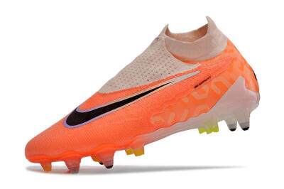 Men's Nike Phantom GX Elite DF Link Pro SG Soft Ground High-Tops Football Boots - Pink/Black/Purple