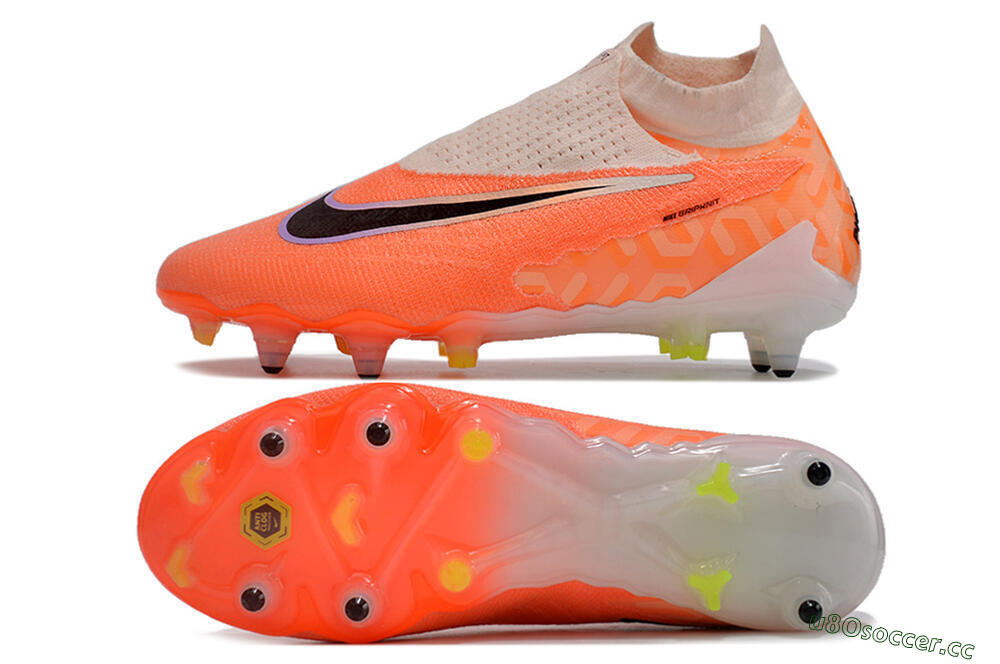 Men's Nike Phantom GX Elite DF Link Pro SG Soft Ground High-Tops Football Boots - Pink/Black/Purple 1