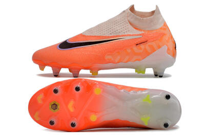Men's Nike Phantom GX Elite DF Link Pro SG Soft Ground High-Tops Football Boots - Pink/Black/Purple