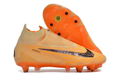Men's Nike Phantom GX Elite DF Link Pro SG Soft Ground High-Tops Football Boots - Orange/Pink/Black