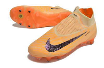 Men's Nike Phantom GX Elite DF Link Pro SG Soft Ground High-Tops Football Boots - Orange/Pink/Black