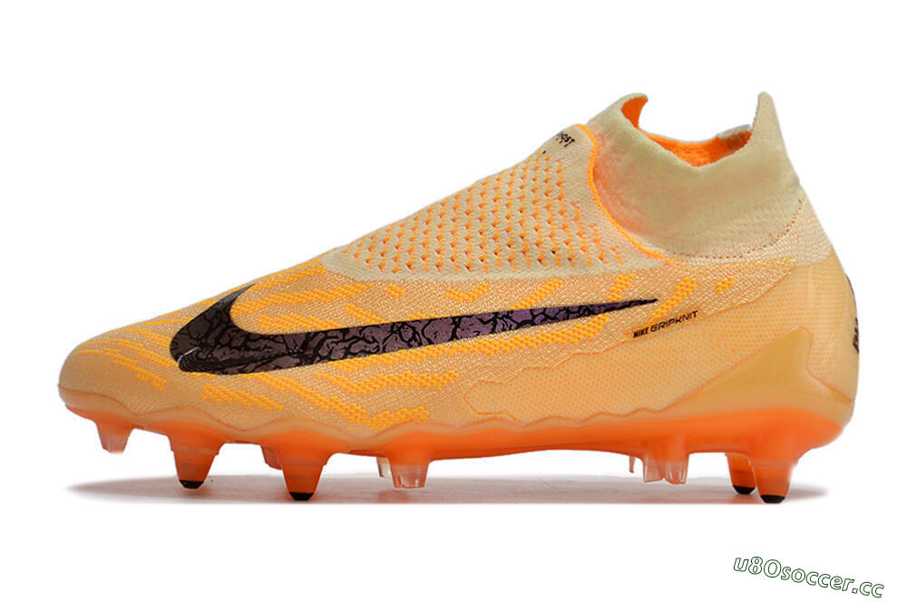 Men's Nike Phantom GX Elite DF Link Pro SG Soft Ground High-Tops Football Boots - Orange/Pink/Black 0