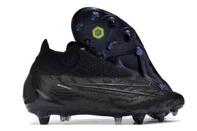 Men's Nike Phantom GX Elite DF Link Pro SG Soft Ground High-Tops Football Boots - Black/Blue