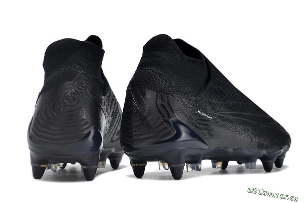 Men's Nike Phantom GX Elite DF Link Pro SG Soft Ground High-Tops Football Boots - Black/Blue 6