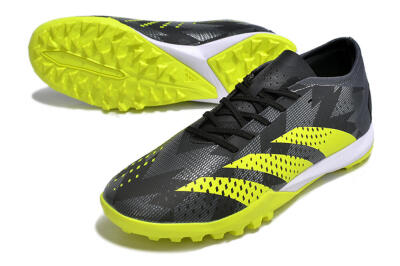 Men's Adidas Predator Accuracy.3 TF Artificial Turf Low-Tops Football Shoes - Black/Green/White