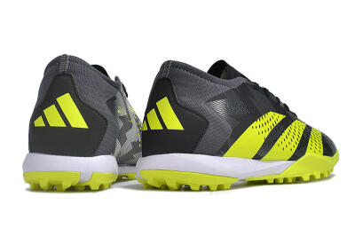 Men's Adidas Predator Accuracy.3 TF Artificial Turf Low-Tops Football Shoes - Black/Green/White