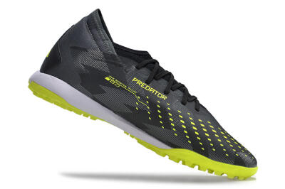 Men's Adidas Predator Accuracy.3 TF Artificial Turf Low-Tops Football Shoes - Black/Green/White