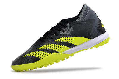 Men's Adidas Predator Accuracy.3 TF Artificial Turf Low-Tops Football Shoes - Black/Green/White