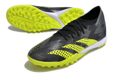 Men's Adidas Predator Accuracy.3 TF Artificial Turf Low-Tops Football Shoes - Black/Green/White