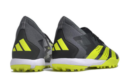 Men's Adidas Predator Accuracy.3 TF Artificial Turf Low-Tops Football Shoes - Black/Green/White
