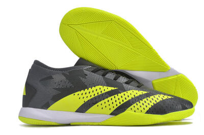 Men's Adidas Predator Accuracy.3 IC Indoor & Futsal Low-Tops Football Shoes - Black/Green/White