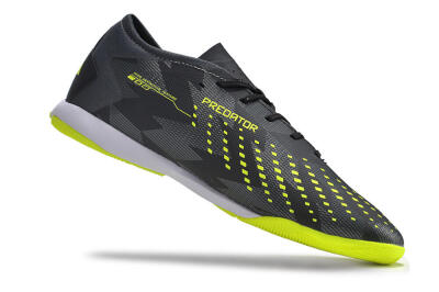 Men's Adidas Predator Accuracy.3 IC Indoor & Futsal Low-Tops Football Shoes - Black/Green/White