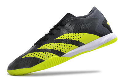 Men's Adidas Predator Accuracy.3 IC Indoor & Futsal Low-Tops Football Shoes - Black/Green/White