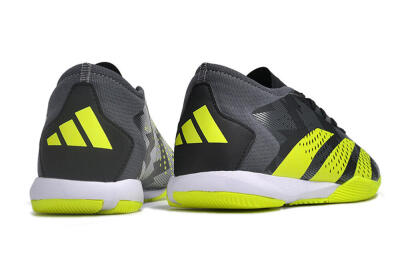 Men's Adidas Predator Accuracy.3 IC Indoor & Futsal Low-Tops Football Shoes - Black/Green/White