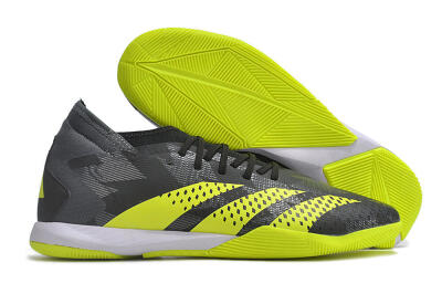 Men's Adidas Predator Accuracy.3 IC Indoor & Futsal Low-Tops Football Shoes - Black/Green/White