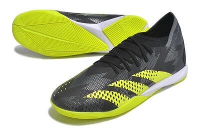 Men's Adidas Predator Accuracy.3 IC Indoor & Futsal Low-Tops Football Shoes - Black/Green/White