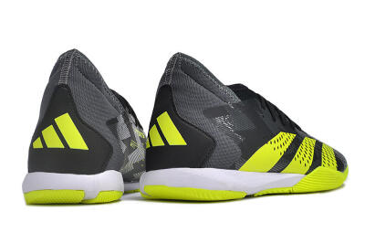 Men's Adidas Predator Accuracy.3 IC Indoor & Futsal Low-Tops Football Shoes - Black/Green/White