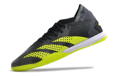 Men's Adidas Predator Accuracy.3 IC Indoor & Futsal Low-Tops Football Shoes - Black/Green/White