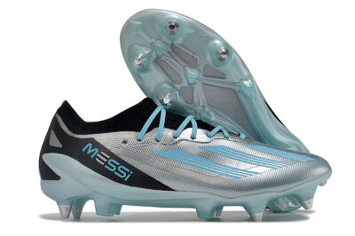Men's Adidas X Speedportal.1 SG Soft Ground Low-Tops Football Boots - Silver/Black/Blue