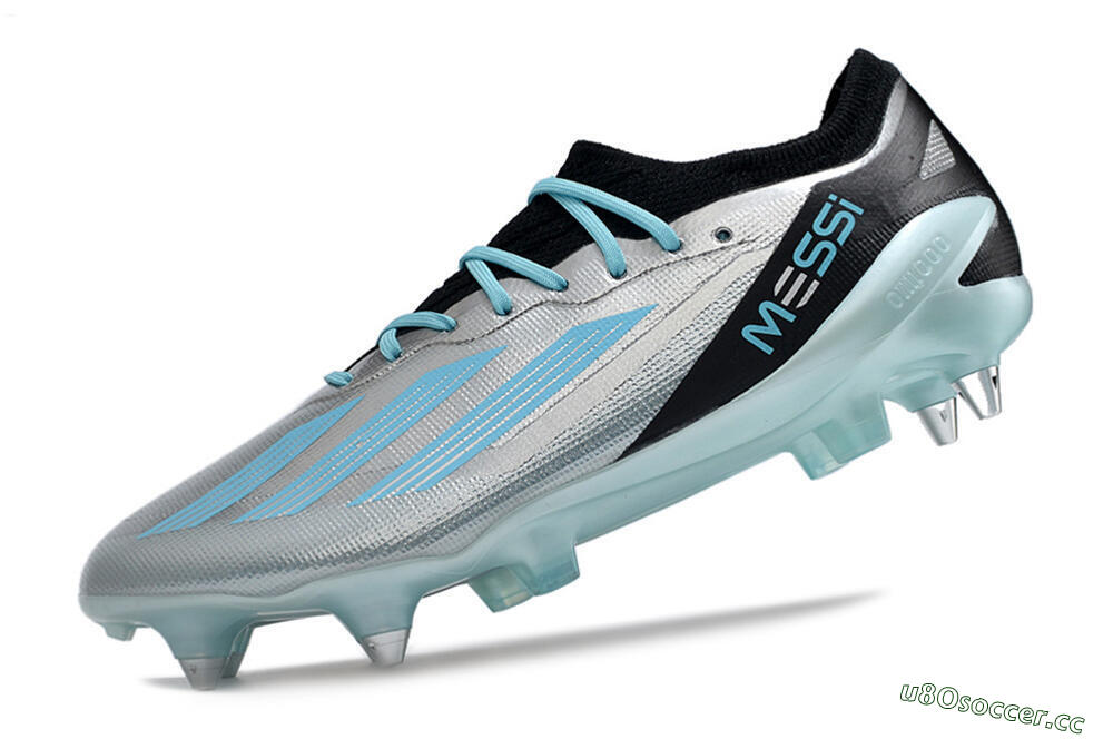 Men's Adidas X Speedportal.1 SG Soft Ground Low-Tops Football Boots - Silver/Black/Blue 5
