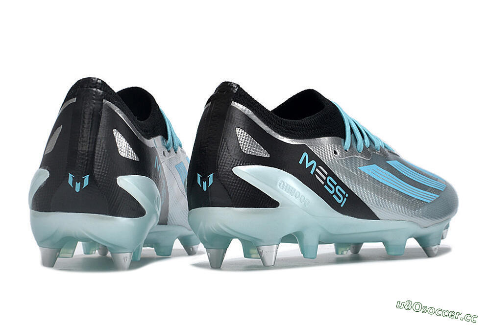 Men's Adidas X Speedportal.1 SG Soft Ground Low-Tops Football Boots - Silver/Black/Blue 6