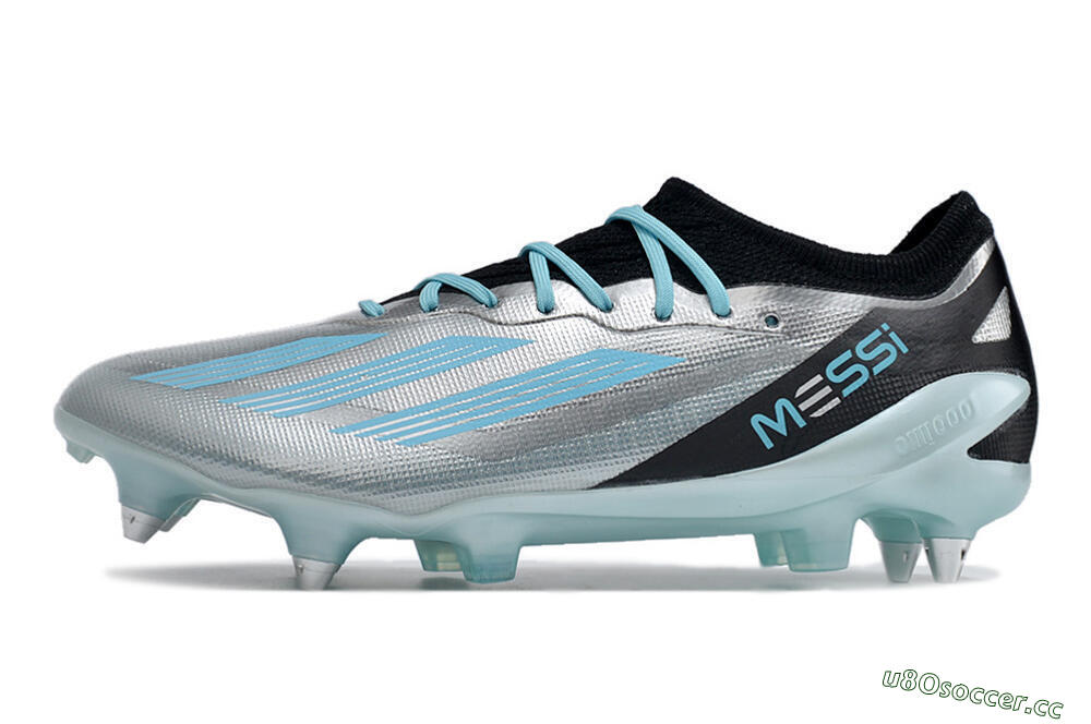 Men's Adidas X Speedportal.1 SG Soft Ground Low-Tops Football Boots - Silver/Black/Blue 0