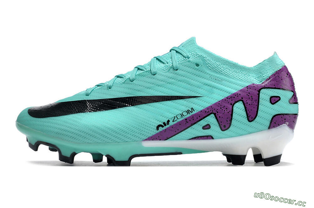Men's Nike Air Zoom Mercurial Vapor 15 Elite FG Firm Ground Low-Tops Football Boots - Blue/Purple/Black 0